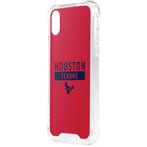 NFL Houston Texans Red Performance Series iPhone XS Clear Case