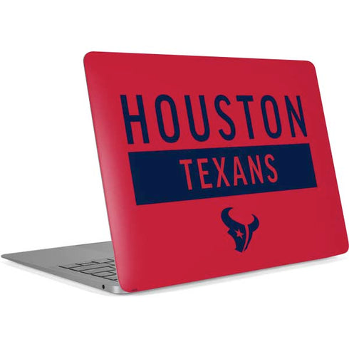NFL Houston Texans Red Performance Series Apple MacBook Air Skin