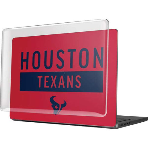 NFL Houston Texans Red Performance Series MacBook Pro 14in (2021-24) Case plus Skin