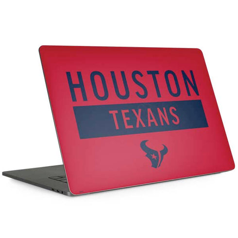 NFL Houston Texans Red Performance Series MacBook Skins