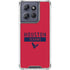 NFL Houston Texans Red Performance Series Moto G 5G (2025) Clear Case