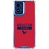 NFL Houston Texans Red Performance Series Moto G 5G (2024) Clear Case