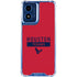 NFL Houston Texans Red Performance Series Moto G Play 4G (2024) Clear Case