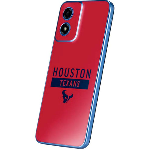 NFL Houston Texans Red Performance Series Moto G Play 4G (2024) Skin