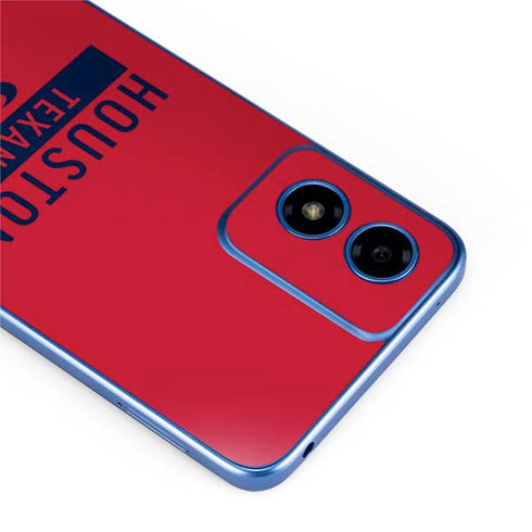 NFL Houston Texans Red Performance Series Moto G Play 4G (2024) Skin