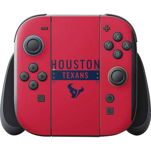 NFL Houston Texans Red Performance Series Nintendo Switch 2 (2025) with Joy-Con Skin