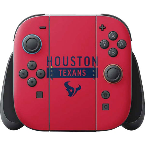 NFL Houston Texans Red Performance Series Nintendo Switch 2 (2025) Joy-Con Controller Skin