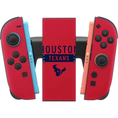 NFL Houston Texans Red Performance Series Nintendo Switch 2 (2025) Joy-Con Controller Skin