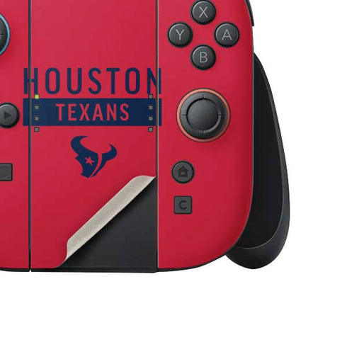 NFL Houston Texans Red Performance Series Nintendo Switch 2 (2025) Joy-Con Controller Skin