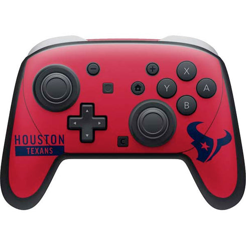 NFL Houston Texans Red Performance Series Nintendo Skins