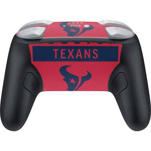 NFL Houston Texans Red Performance Series Nintendo Switch 2 (2025) Pro Controller Skin