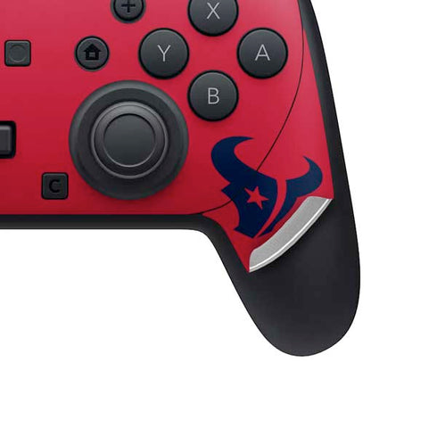 NFL Houston Texans Red Performance Series Nintendo Switch 2 (2025) Pro Controller Skin
