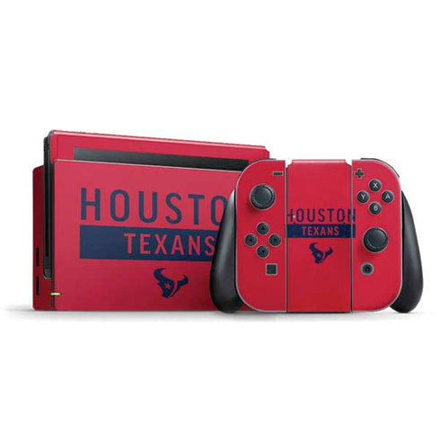 NFL Houston Texans Red Performance Series Nintendo Skins