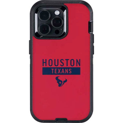 NFL Houston Texans Red Performance Series Otterbox Defender iPhone Skin