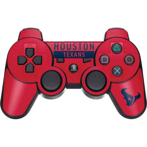 NFL Houston Texans Red Performance Series PS3 Dual Shock wireless controller Skin