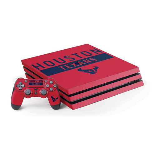 NFL Houston Texans Red Performance Series PlayStation PS4 Skins