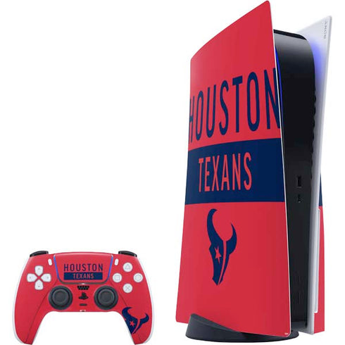NFL Houston Texans Red Performance Series PlayStation PS5 Skins