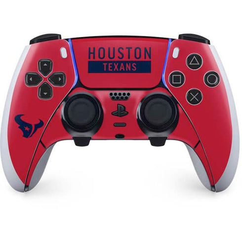 NFL Houston Texans Red Performance Series PS5 DualSense Edge Pro Controller Skin