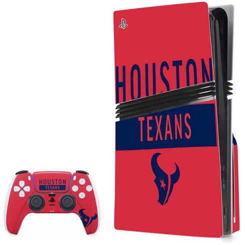 NFL Houston Texans Red Performance Series PlayStation PS5 Skins