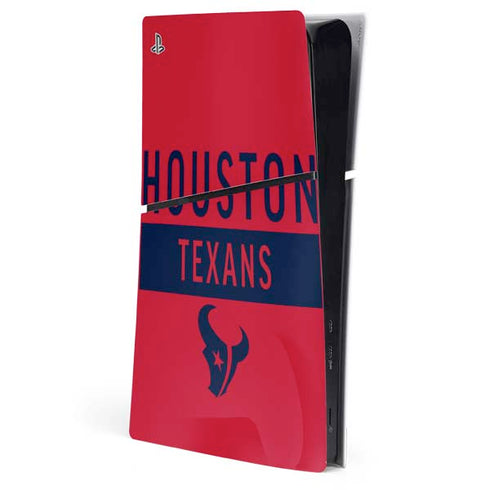 NFL Houston Texans Red Performance Series PS5 Slim Digital Edition Console Skin