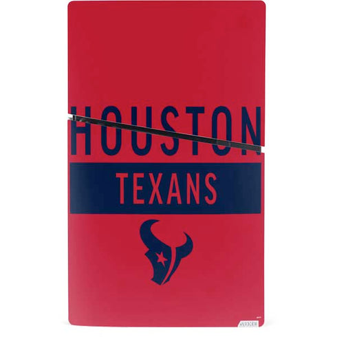 NFL Houston Texans Red Performance Series PS5 Slim Digital Edition Console Skin