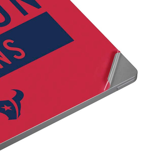NFL Houston Texans Red Performance Series Laptop Skins