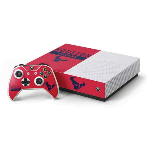 NFL Houston Texans Red Performance Series Xbox One S All-Digital Edition Bundle Skin