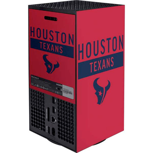 NFL Houston Texans Red Performance Series XBox Series X Digital Edition Bundle Skin