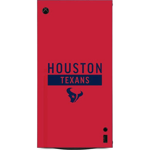 NFL Houston Texans Red Performance Series XBox Series X Digital Edition Console Skin