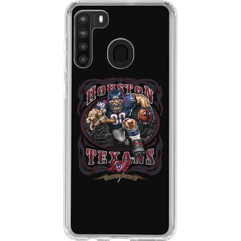 Liquid Blue NFL Houston Texans Running Back Galaxy A21 Clear Case
