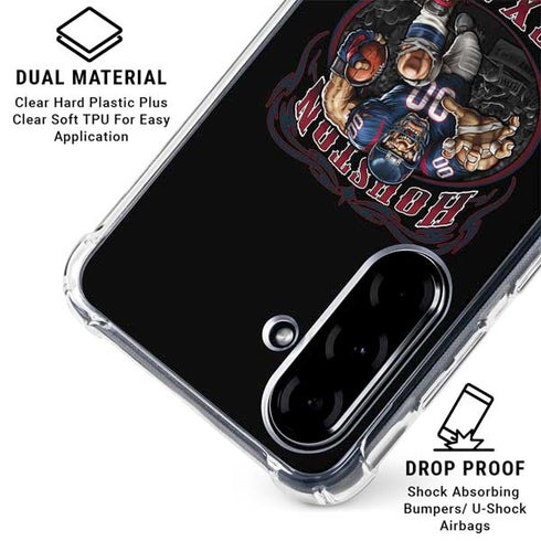 Liquid Blue NFL Houston Texans Running Back Galaxy A36 5G Clear Case