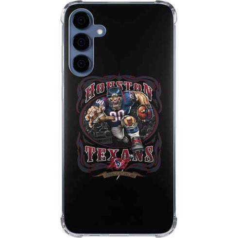 Liquid Blue NFL Houston Texans Running Back Galaxy A55 5G Clear Case