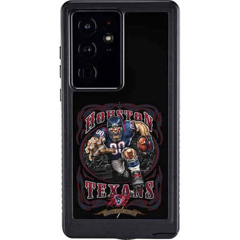 Liquid Blue NFL Houston Texans Running Back Galaxy S24 Ultra Waterproof Case