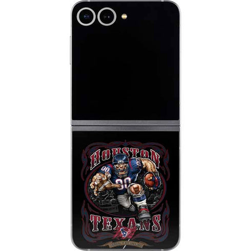 Liquid Blue NFL Houston Texans Running Back Galaxy Z Flip6 Skin