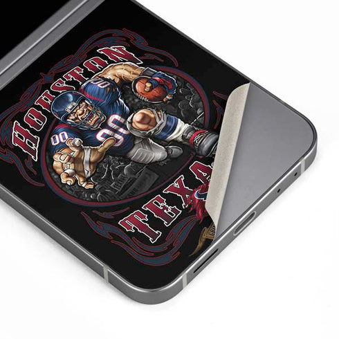 Liquid Blue NFL Houston Texans Running Back Galaxy Z Flip6 Skin