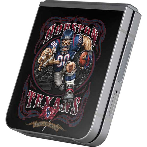 Liquid Blue NFL Houston Texans Running Back Galaxy Z Flip6 Skin