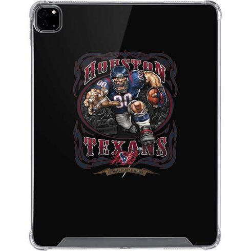 Liquid Blue NFL Houston Texans Running Back iPad Pro 12.9in (2020) Clear Case