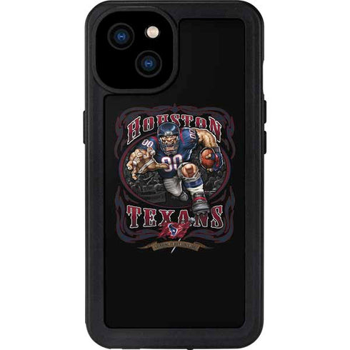 Liquid Blue NFL Houston Texans Running Back iPhone 15 Plus Waterproof Case