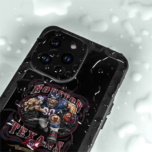 Liquid Blue NFL Houston Texans Running Back iPhone 15 Pro Waterproof Case