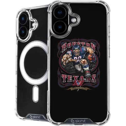 Liquid Blue NFL Houston Texans Running Back iPhone 16 MagSafe Case