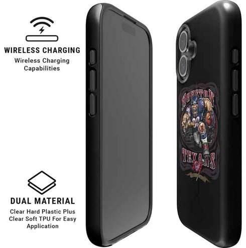 Liquid Blue NFL Houston Texans Running Back iPhone 16 Plus Magsafe Impact Case