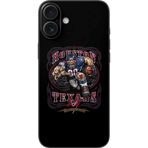 Liquid Blue NFL Houston Texans Running Back iPhone 16 Plus Skin