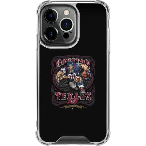 Liquid Blue NFL Houston Texans Running Back iPhone 16 Pro Clear Case