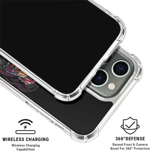Liquid Blue NFL Houston Texans Running Back iPhone 16 Pro Clear Case