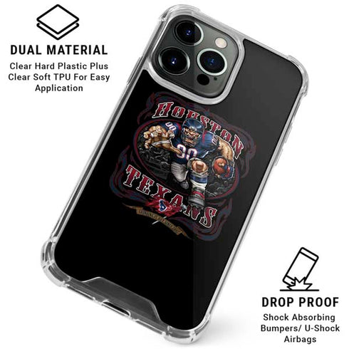 Liquid Blue NFL Houston Texans Running Back iPhone 16 Pro Clear Case