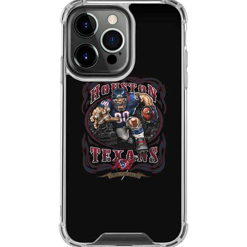Liquid Blue NFL Houston Texans Running Back iPhone 16 Pro Max Clear Case