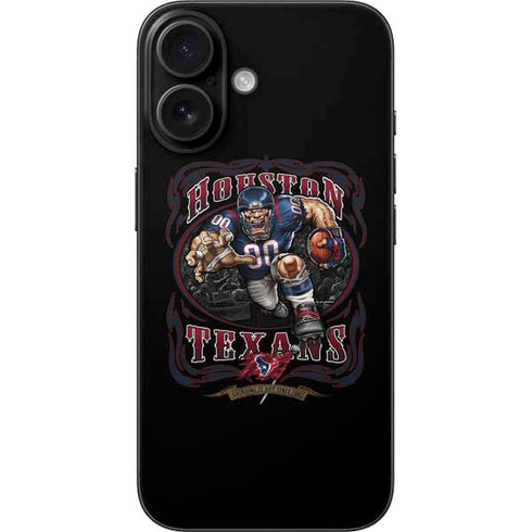 Liquid Blue NFL Houston Texans Running Back iPhone 16 Skin