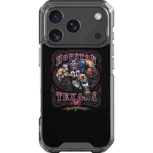 Liquid Blue NFL Houston Texans Running Back iPhone 18 Pro Clear Case