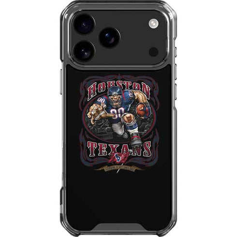 Liquid Blue NFL Houston Texans Running Back iPhone 18 Pro Max Clear Case