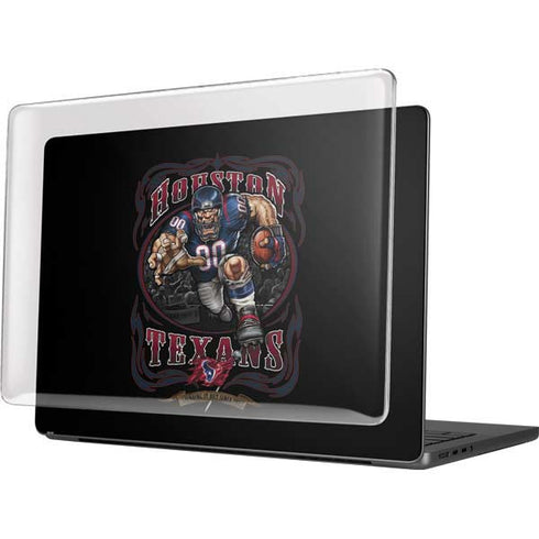 Liquid Blue NFL Houston Texans Running Back MacBook Pro 14in (2021-24) Case plus Skin